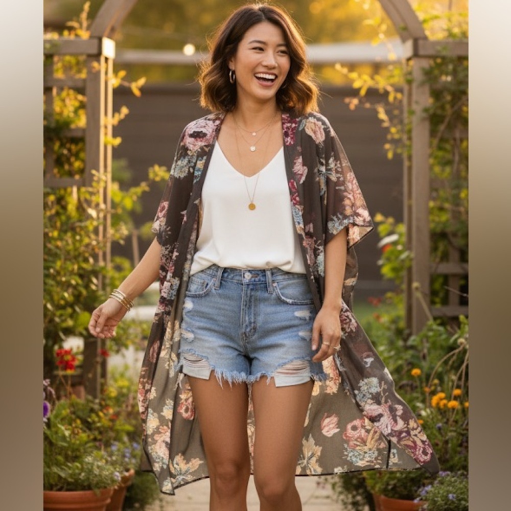 Floral Kimono Cardigan
